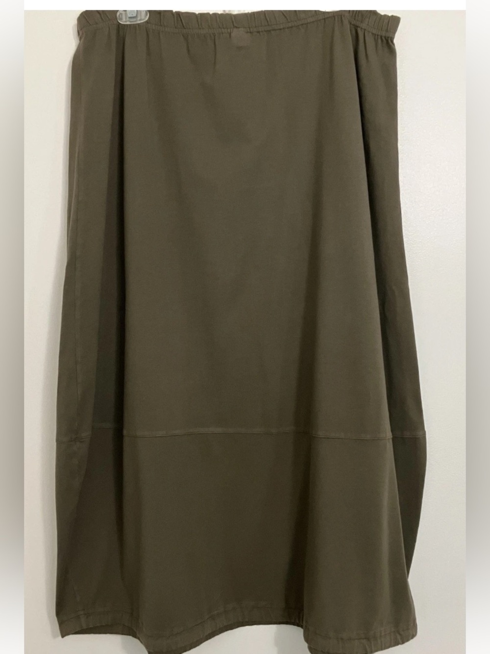 Bryan Walker Organic Cotton Green Barrel Maxi Skirt Med Langenlook Capsule Boho - Picture 5 of 5